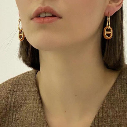 [⭐Corinne]HM O'MAILLON GOLD EARRINGS