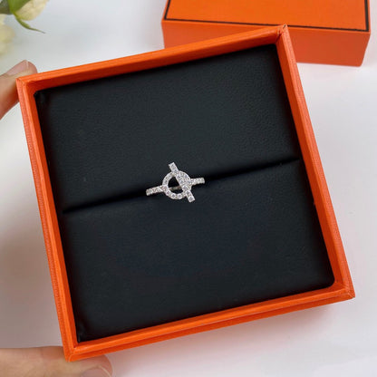 [⭐Corinne]ECHAPPEE RING SILVER DIAMOND