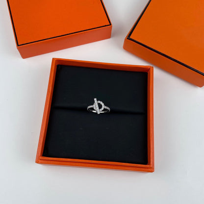 [⭐Corinne]ECHAPPEE RING SILVER DIAMOND