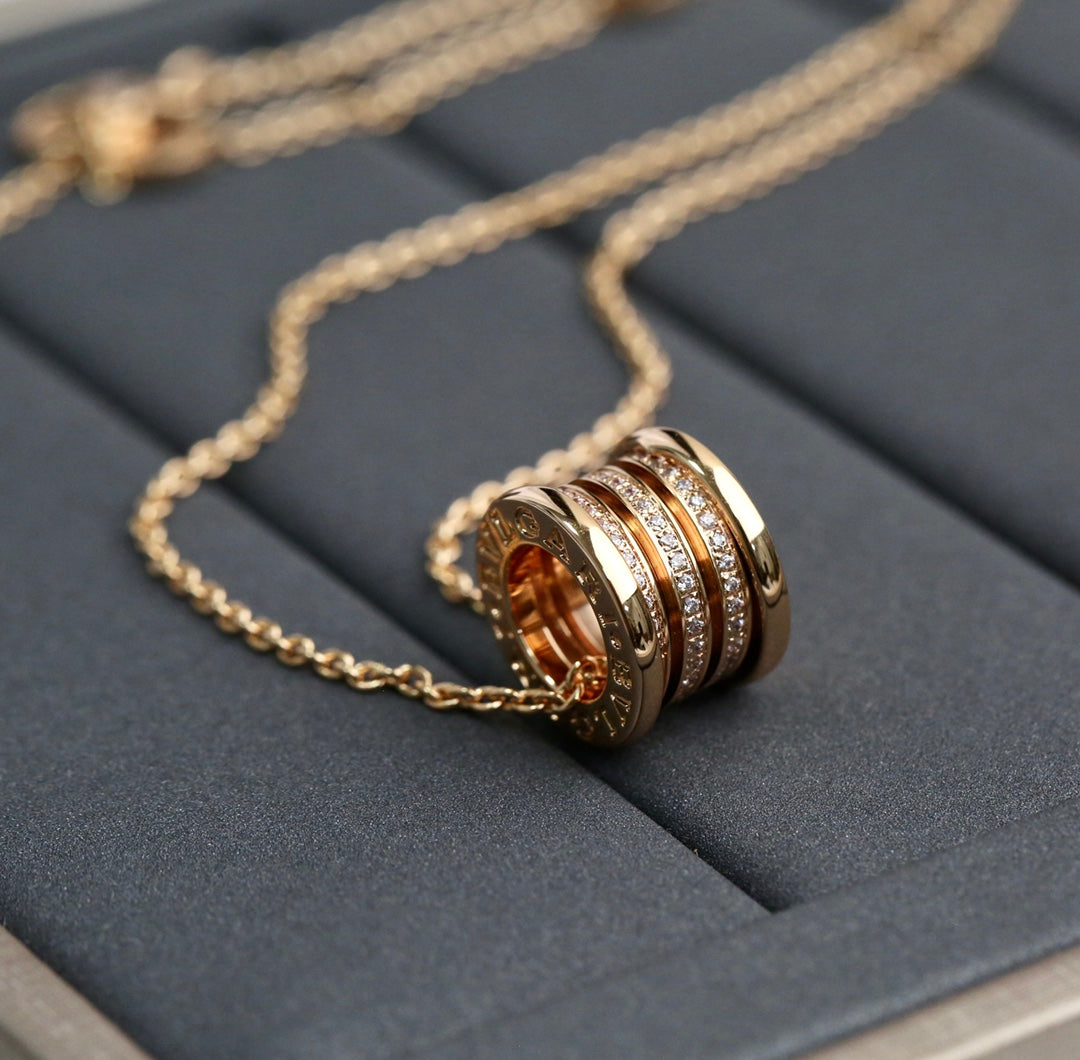 [⭐Corinne]ZERO 1 PINK GOLD DIAMOND NECKLACE