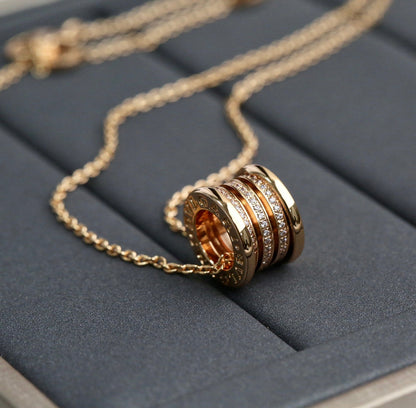 [⭐Corinne]ZERO 1 PINK GOLD DIAMOND NECKLACE
