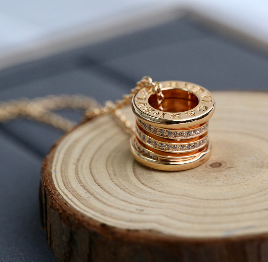 [⭐Corinne]ZERO 1 PINK GOLD DIAMOND NECKLACE
