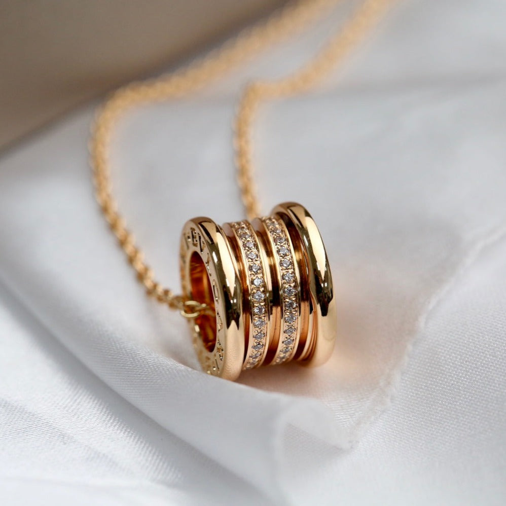 [⭐Corinne]ZERO 1 PINK GOLD DIAMOND NECKLACE