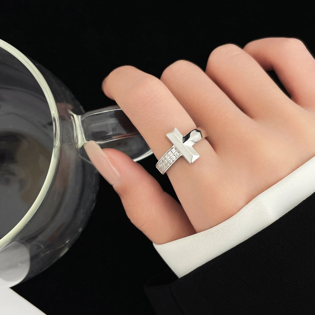[Corinne]T WIDE DIAMOND RING