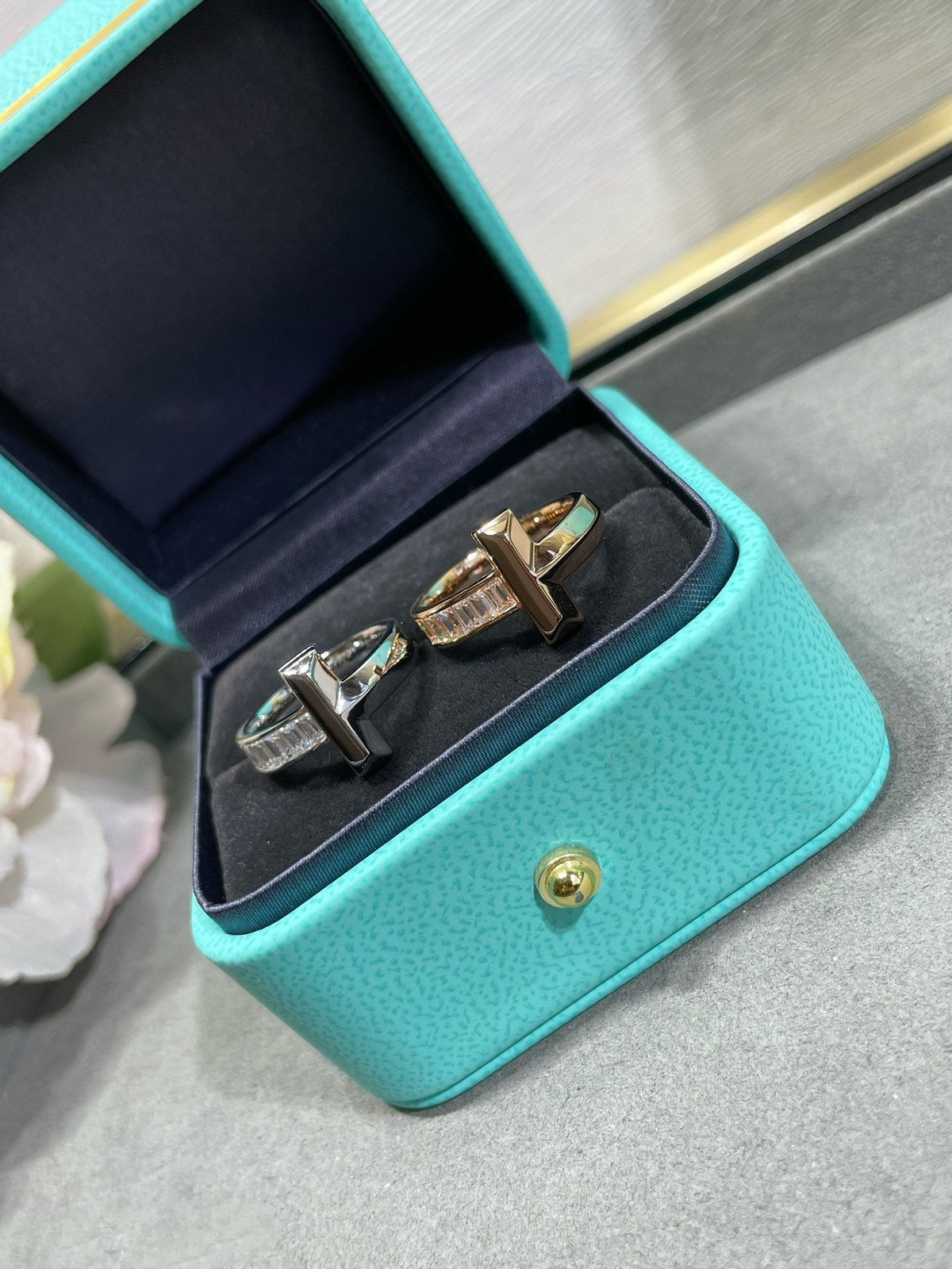 [Corinne]T1 WIDE 4.5MM DIAMOND RING