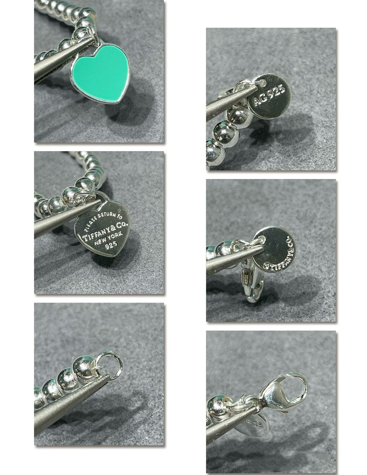 [Corinne]RETURN TO TIF SILVER BEAD NECKLACE