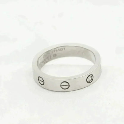 [⭐Corinne]LOVE RING 4MM 1 DIAMOND SILVER