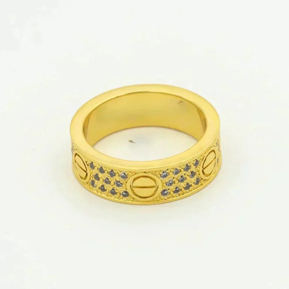 [⭐Corinne]LOVE RING 5.5MM DIAMONDS PAVED