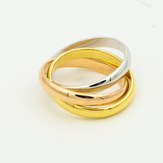 [⭐Corinne Jewelry]TRINITY RING GOLD PINK GOLD SILVER