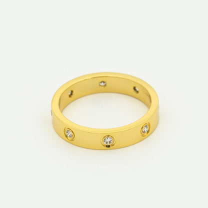 [⭐Corinne]LOVE RING 3.6MM 8 DIAMONDS