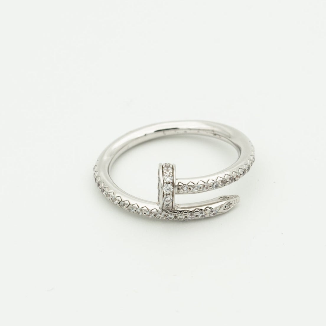 [⭐Corinne]JUSTE RING 1.8MM SILVER DIAMONDS