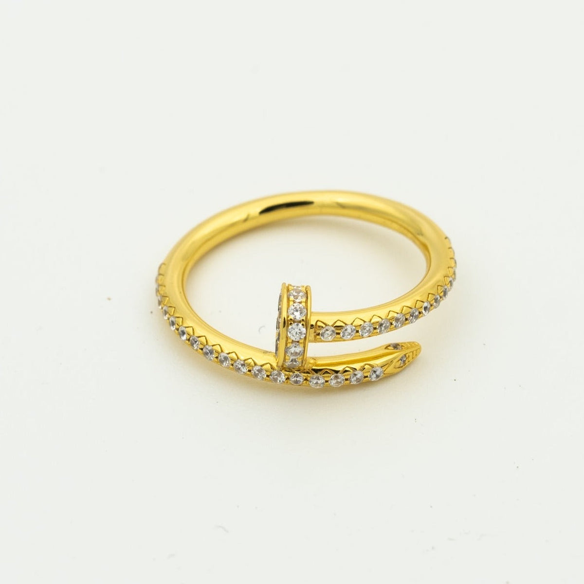 [⭐Corinne]JUSTE RING 1.8MM GOLD DIAMONDS
