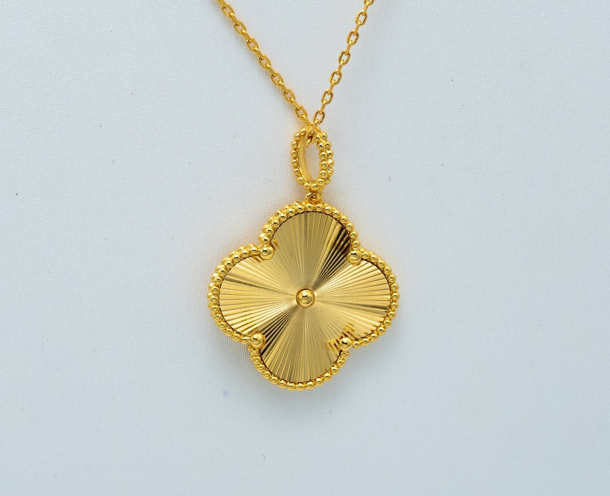 [⭐Corinne]CLOVER 25MM PEDANT NECKLACE GOLD