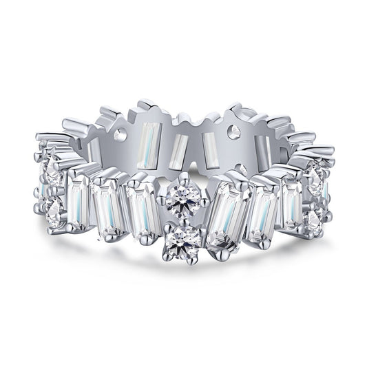 [⭐Corinne Jewelry]Delicate Multi Shape Tennis Ring