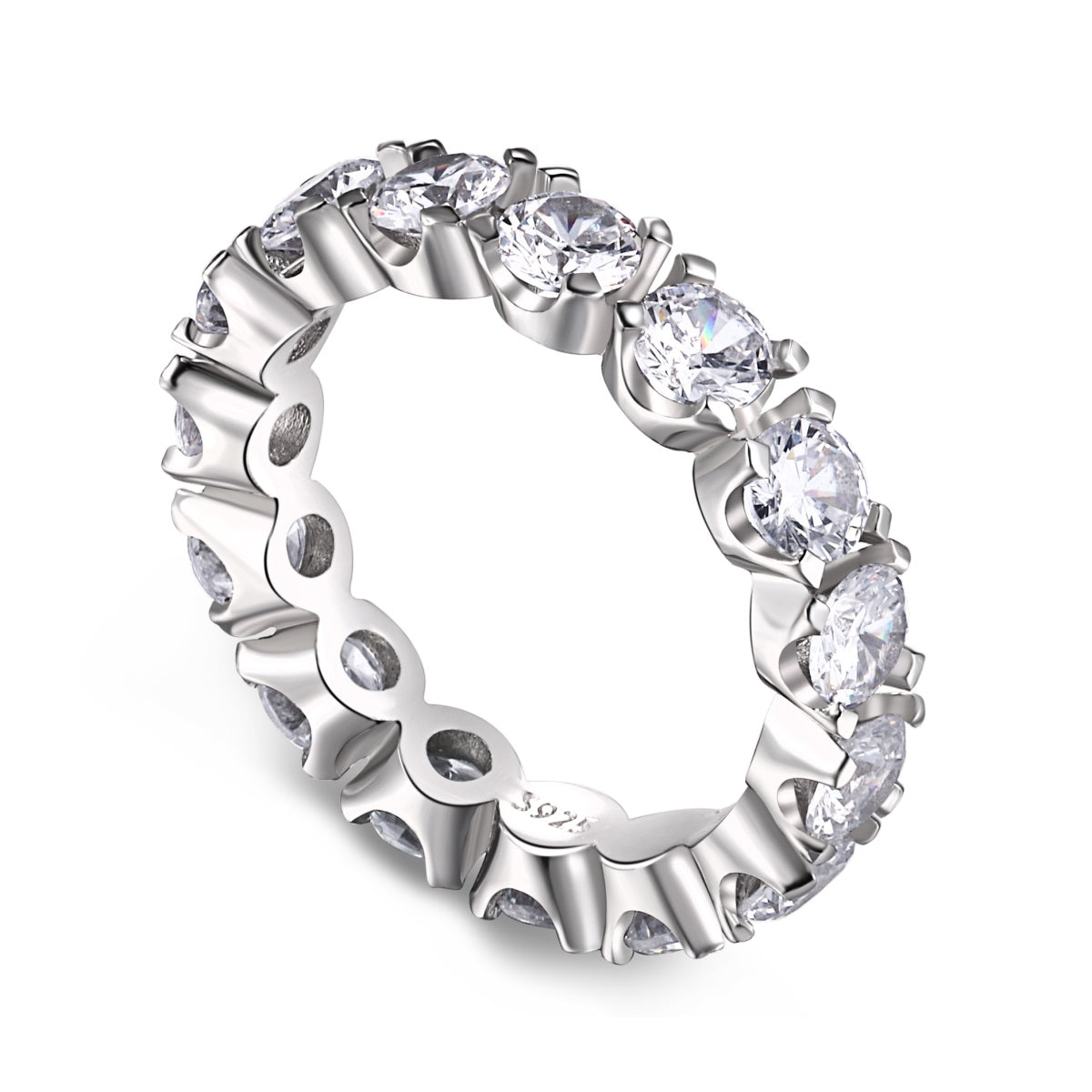 [⭐Corinne Jewelry]Eternity Round Cut Tennis Ring