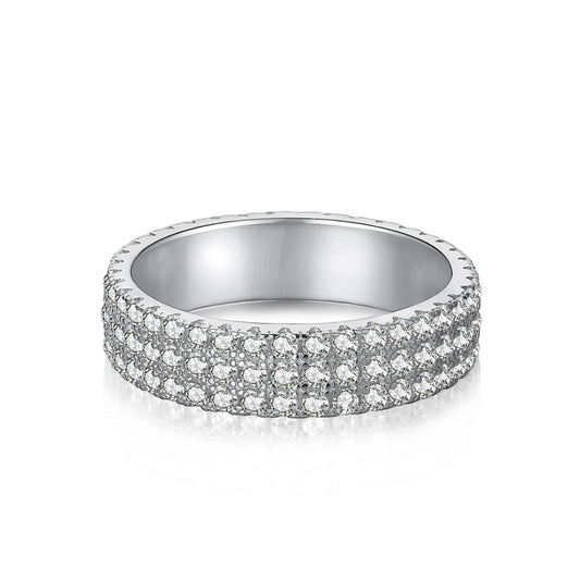 [⭐Corinne Jewelry]Dainty Round Cut Tennis Ring