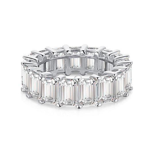 [⭐Corinne Jewelry]0.75 Carat Elegant Emerald Cut Tennis Ring