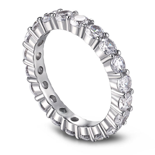 [⭐Corinne Jewelry]⭐Corinneling Round Cut Tennis Ring