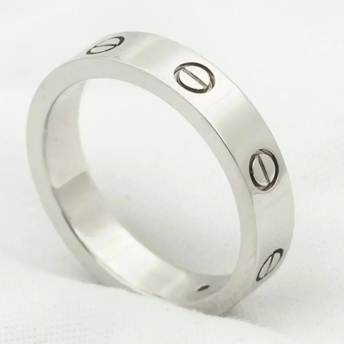 [⭐Corinne]LOVE RING 4MM 1 DIAMOND SILVER