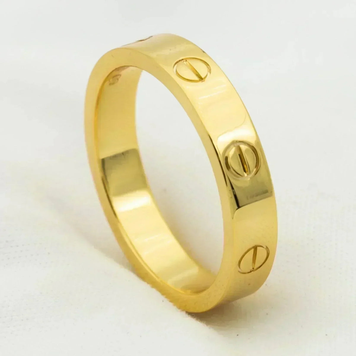 [⭐Corinne]LOVE RING 4MM 1 DIAMOND GOLD