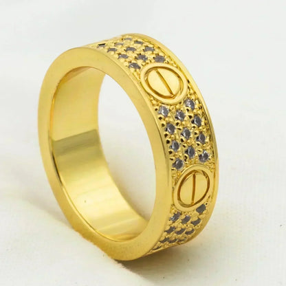 [⭐Corinne]LOVE RING 5.5MM DIAMONDS PAVED