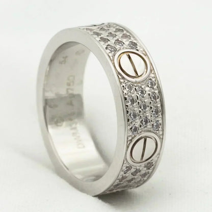 [⭐Corinne]LOVE RING 5.5MM DIAMONDS PAVED