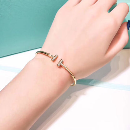 [Corinne]T BRACELET 1.8MM GOLD DIAMOND