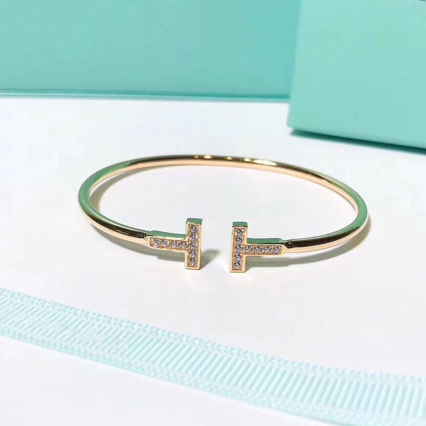 [Corinne]T BRACELET 1.8MM GOLD DIAMOND