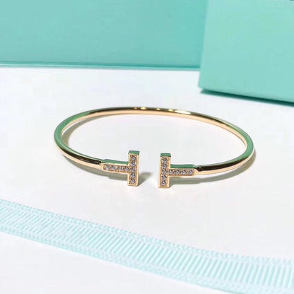 [Corinne]T BRACELET 1.8MM GOLD DIAMOND