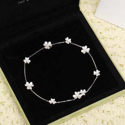 [⭐Corinne]FRIVOLE SILVER 9 FLOWERS NECKLACE