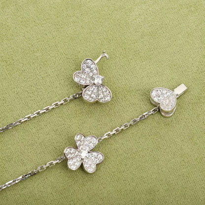 [⭐Corinne]FRIVOLE SILVER 9 FLOWERS NECKLACE