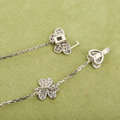 [⭐Corinne]FRIVOLE SILVER 9 FLOWERS NECKLACE