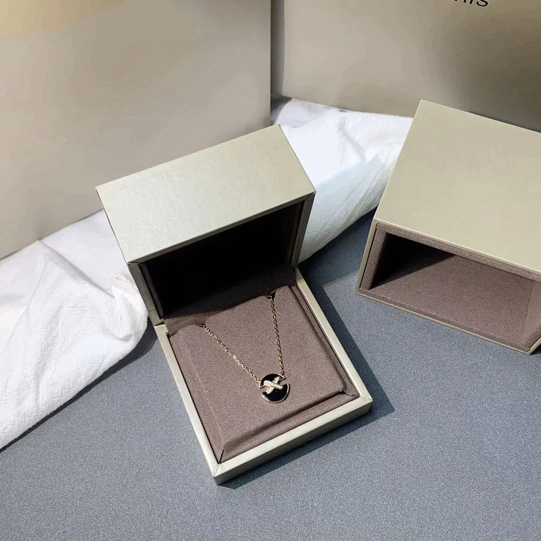 [⭐Corinne]JEUX DE ROSE GOLD DIAMOND NECKLACE