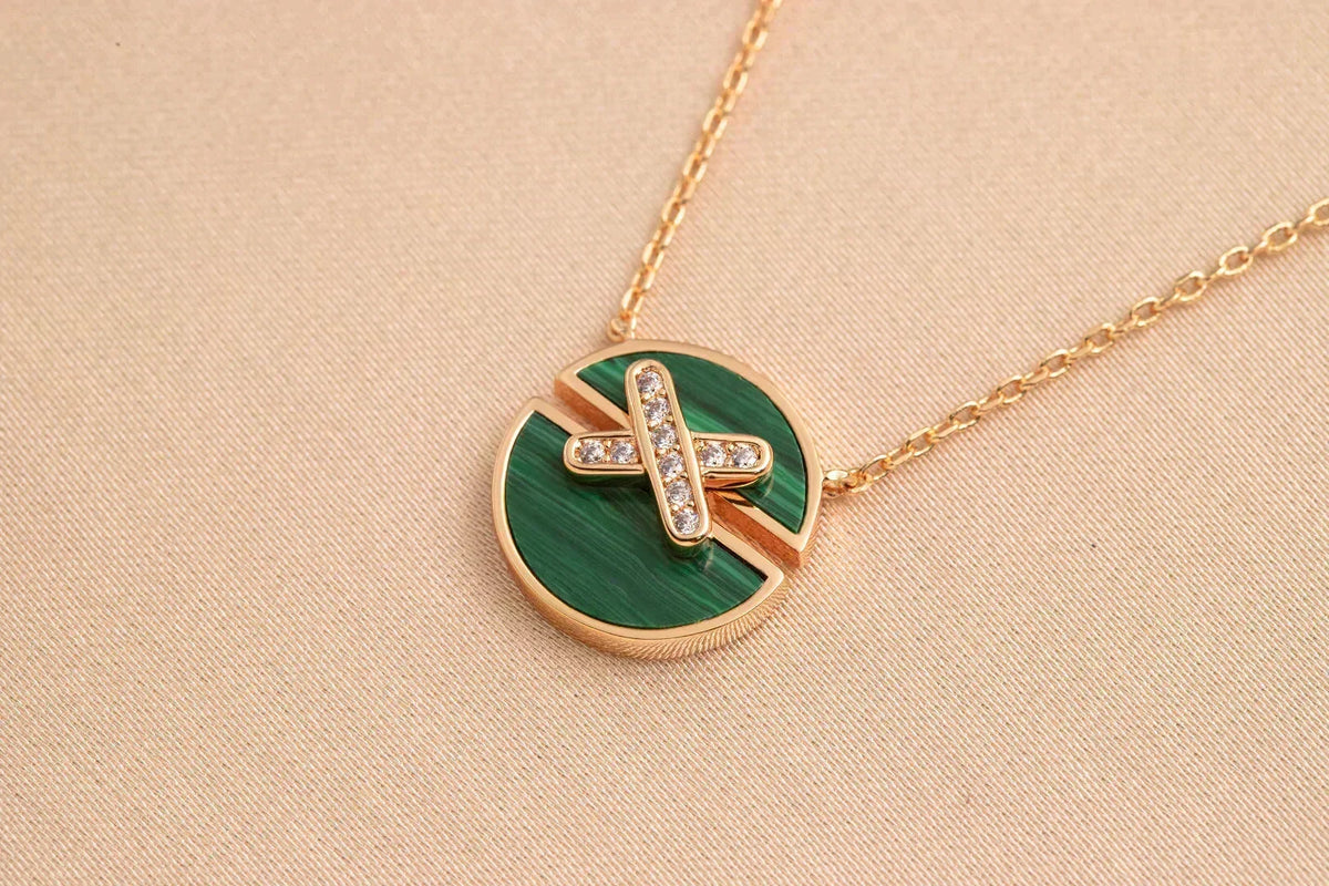 [⭐Corinne]JEUX DE ROSE GOLD DIAMOND NECKLACE