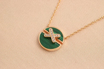[⭐Corinne]JEUX DE ROSE GOLD DIAMOND NECKLACE