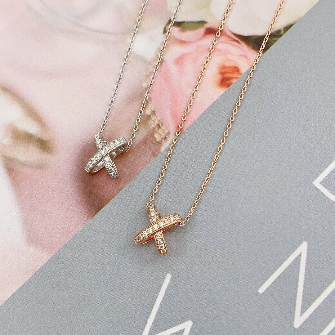 [⭐Corinne]JEUX DE DIAMOND NECKLACE