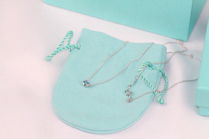 [Corinne]ELSA PERETTI SERIES SINGLE DIAMOND SIMPLE NECKLACE