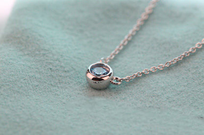 [Corinne]ELSA PERETTI SERIES SINGLE DIAMOND SIMPLE NECKLACE