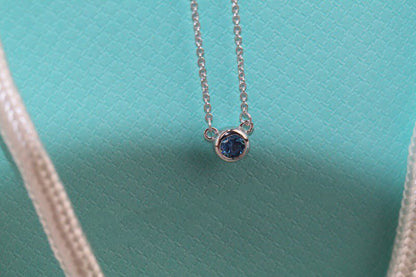 [Corinne]ELSA PERETTI SERIES SINGLE DIAMOND SIMPLE NECKLACE