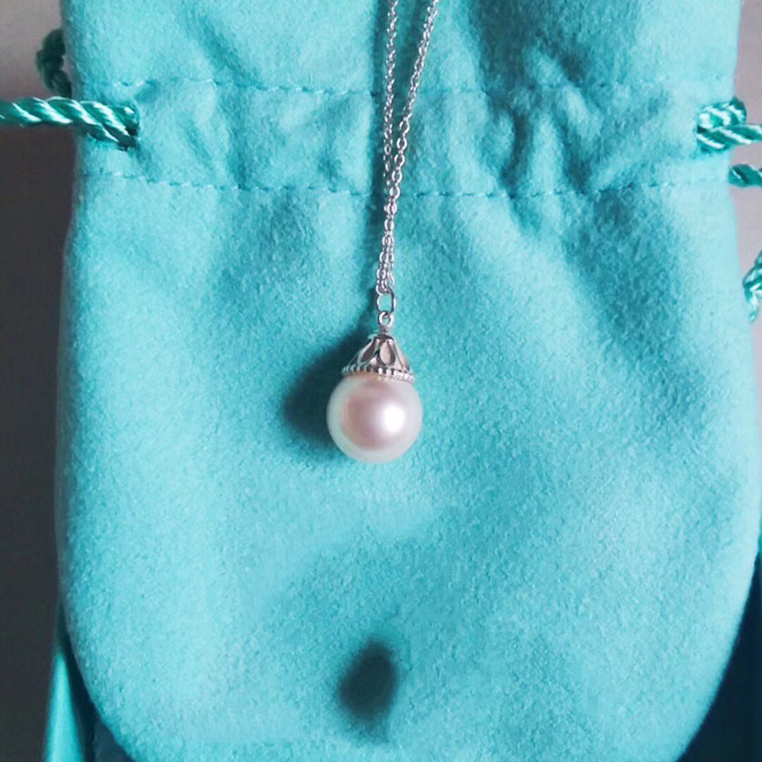 [Corinne]PEARL PENDANT GATSBY ZIEGFELD PEARL SILVER NECKLACE