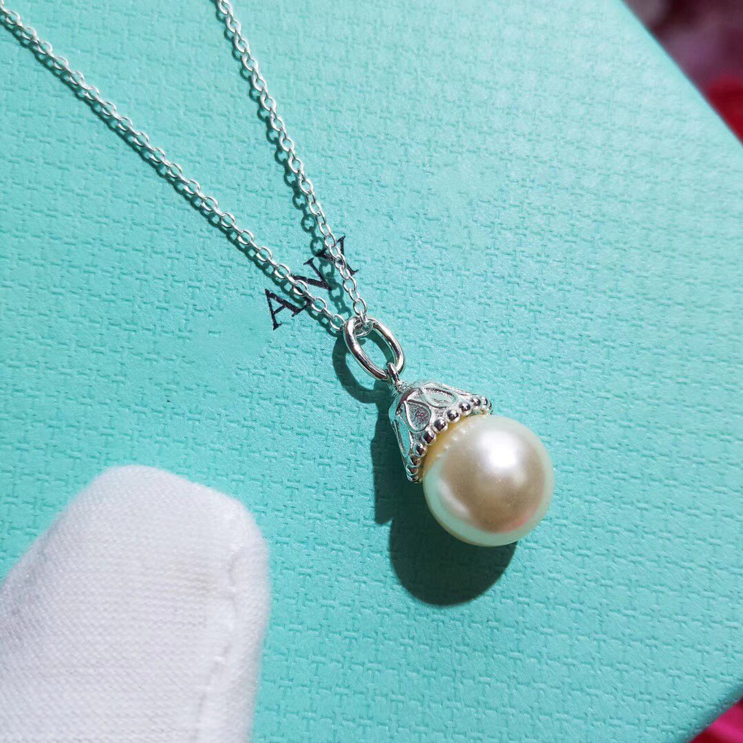[Corinne]PEARL PENDANT GATSBY ZIEGFELD PEARL SILVER NECKLACE