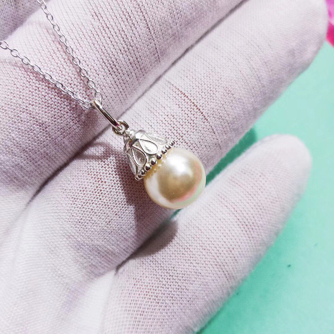 [Corinne]PEARL PENDANT GATSBY ZIEGFELD PEARL SILVER NECKLACE