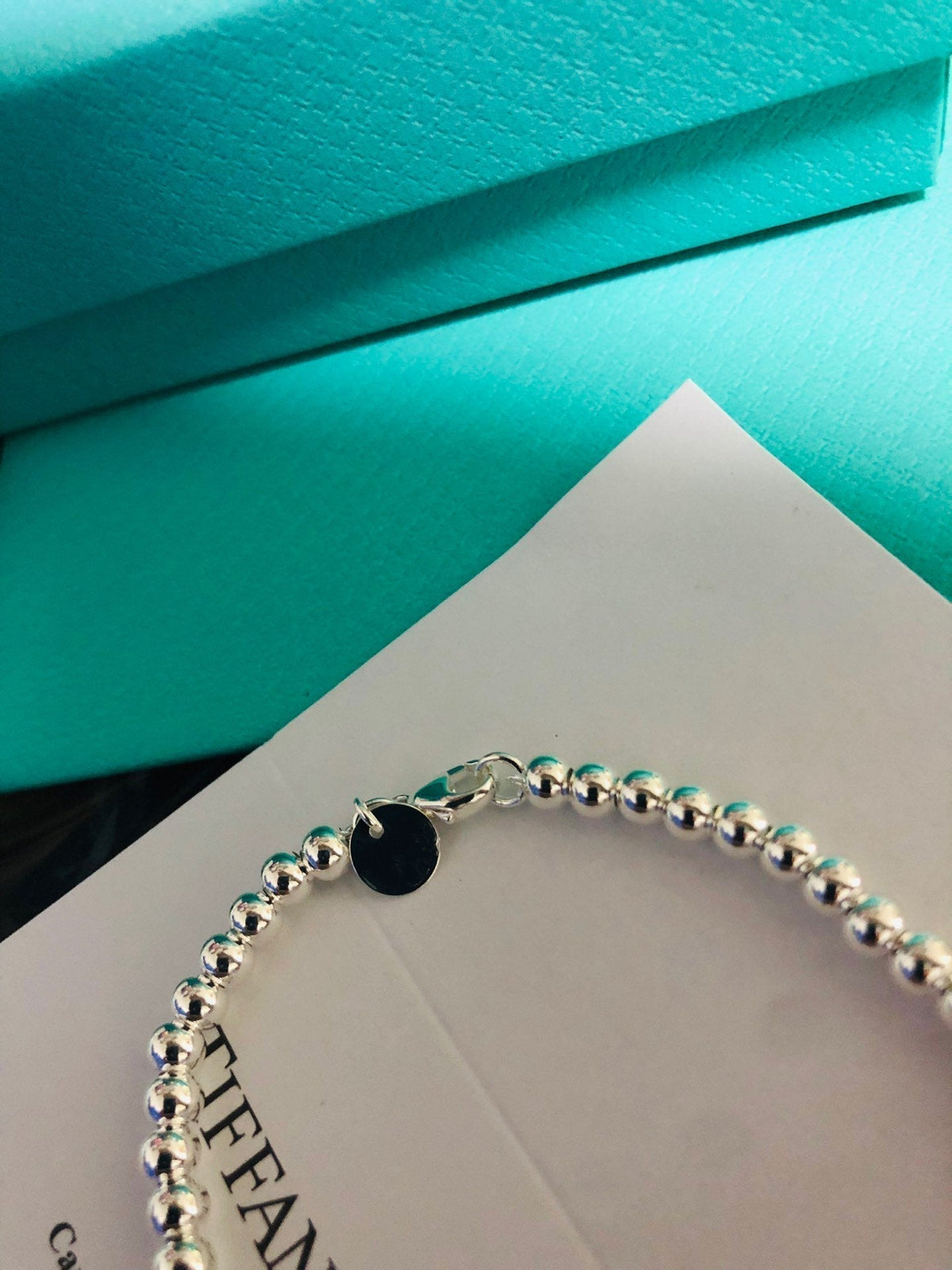 [Corinne]LOVE TIFFANY RED HEART TAG BEAD BRACELET