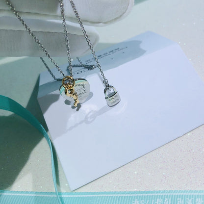 [Corinne]LOVE HEART TAG KEY NECKLACE
