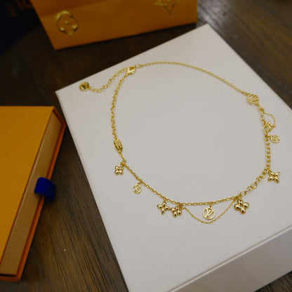 [⭐Corinne]BLOOMING SUPPLE NECKLACE BRASS