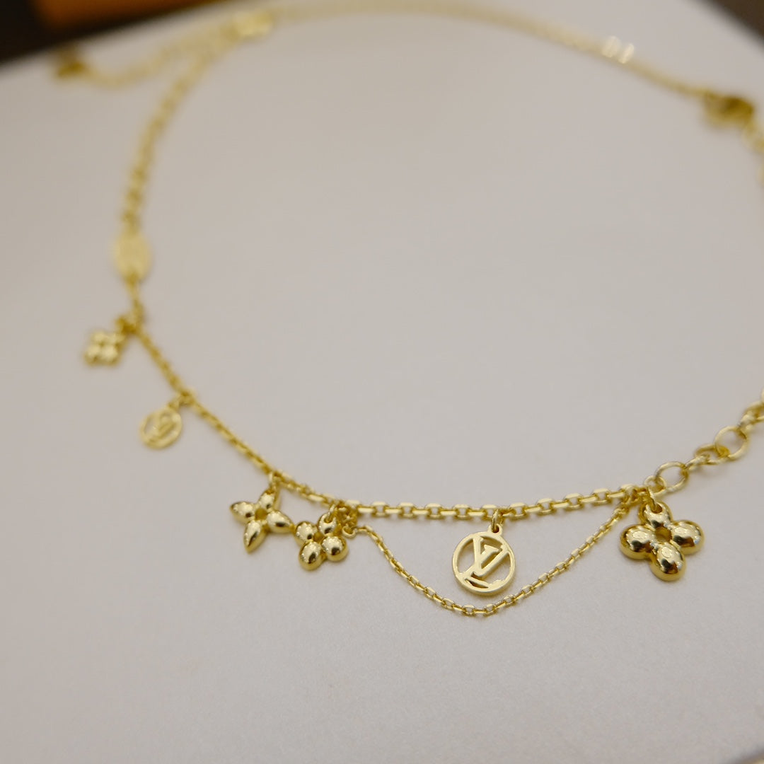 [⭐Corinne]BLOOMING SUPPLE NECKLACE BRASS