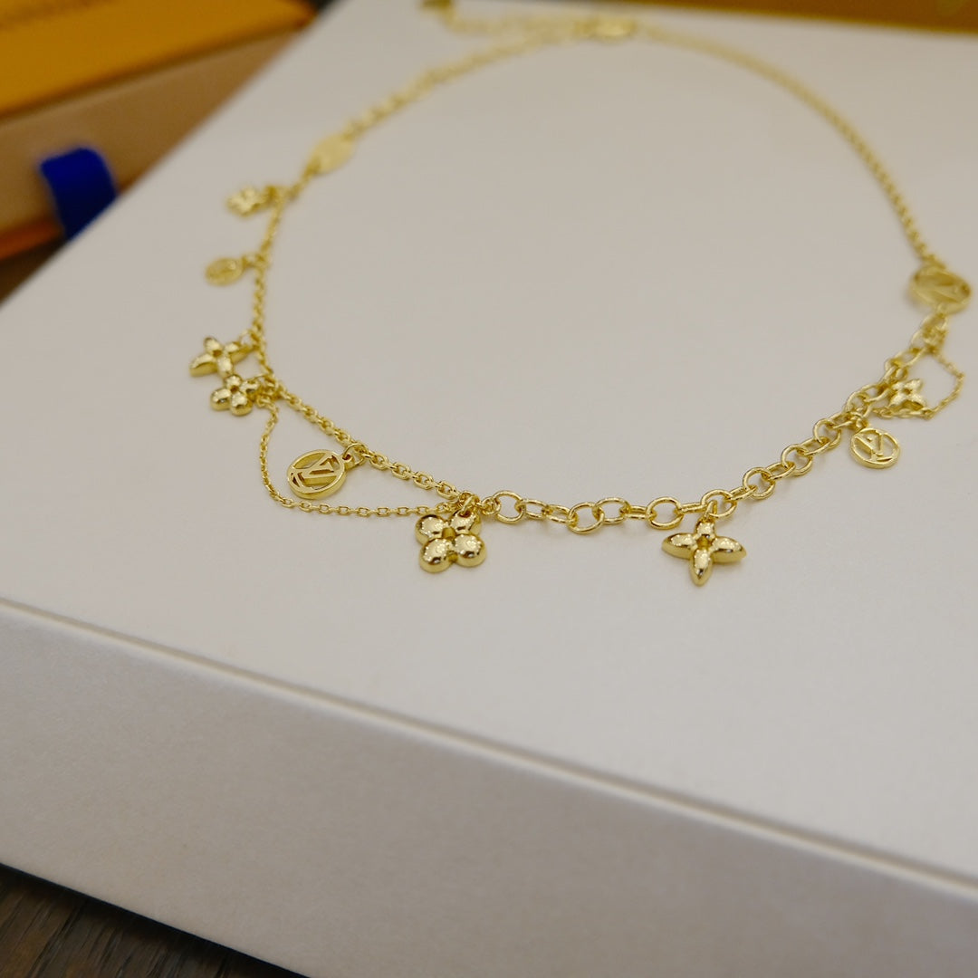 [⭐Corinne]BLOOMING SUPPLE NECKLACE BRASS