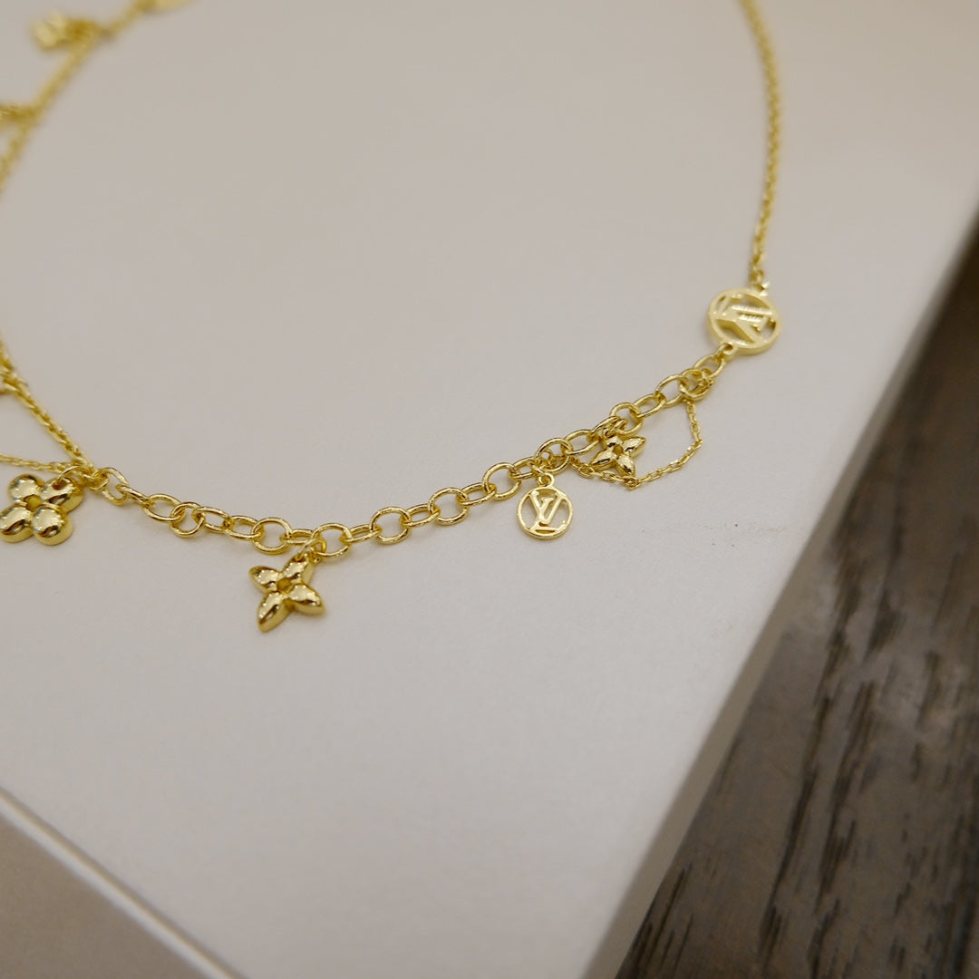 [⭐Corinne]BLOOMING SUPPLE NECKLACE BRASS