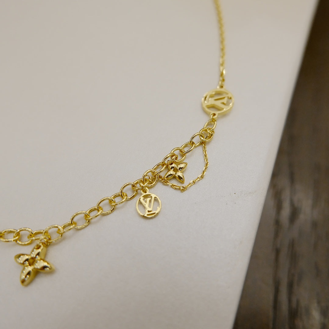 [⭐Corinne]BLOOMING SUPPLE NECKLACE BRASS