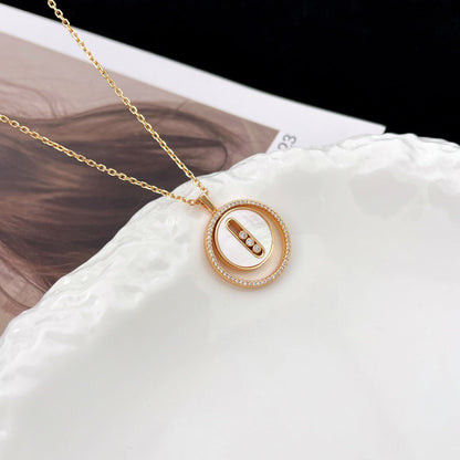 [⭐Corinne]Demo MOVE MM NACRE BLANCHE DIAMOND NECKLACE